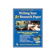 Rea's Quick & Easy Guide to Writing Your Research Paper