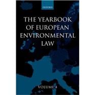 Yearbook of European Environmental Law Volume 4