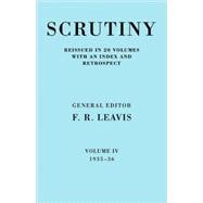 Scrutiny: A Quarterly Review vol. 4 1935-36