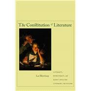 The Constitution of Literature