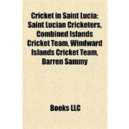 Cricket in Saint Luci : Saint Lucian Cricketers, Combined Islands Cricket Team, Windward Islands Cricket Team, Darren Sammy