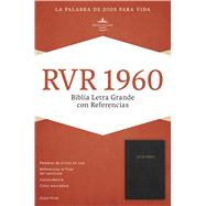 RVR 1960 Biblia Letra Gigante con Referencias, negro imitación piel con índice