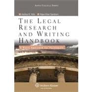 The Legal Research and Writing Handbook: A Basic Approach for Paralegals,9780735507890