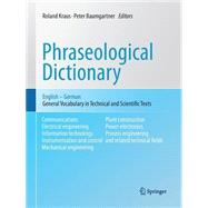 Phraseological Dictionary English-german