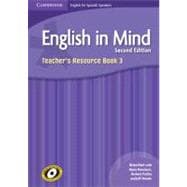 English in Mind for Spanish Speakers Level 3 Teacher's Resource Book + Audio Cds