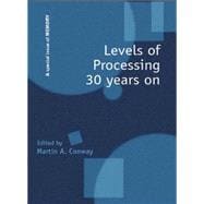 Levels of Processing 30 Years On: A Special Issue of Memory