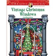 Creative Haven Vintage Christmas Windows Coloring Book