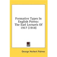 Formative Types in English Poetry