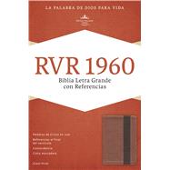 RVR 1960 Biblia Letra Gigante con Referencias, cobre/marrón profundo símil piel