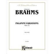 Brahms Pagannini Variations