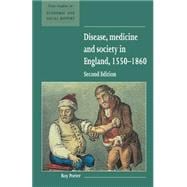 Disease, Medicine and Society in England, 1550â€“1860
