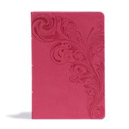 CSB Giant Print Reference Bible, Pink LeatherTouch, Indexed