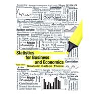 Statistics for Business and Economics plus MyLab Statistics with Pearson eText -- Access Card Package