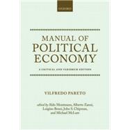 Manual of Political Economy A Critical and Variorum Edition
