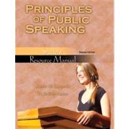 Principles of Public Speaking: Student Resource Manual