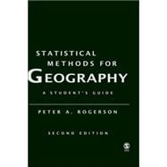 Statistical Methods for Geography; A Student's Guide