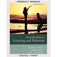 Bundle: Introduction to Learning and Behavior, 5th + Sniffy the Virtual Rat Pro, Version 3.0 (with CD-ROM), 3rd