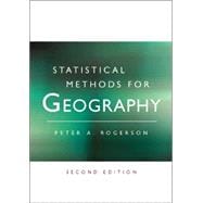 Statistical Methods for Geography; A Student's Guide