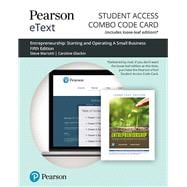 Pearson eText for Entrepreneurship Starting and Operating A Small Business -- Combo Access Card