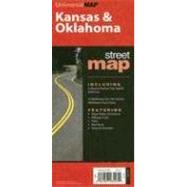 Kansas and Oklahoma Street Map : Including: In Kansas: Kansas City, Topeka and Wichita; In Oklahoma: Fort Sill, Lawton, Oklahoma City and Tulsa
