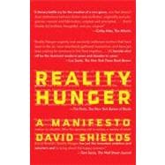 Reality Hunger A Manifesto