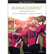 Management Fourteenth Edition WileyPLUS Next Gen Card with Loose-Leaf Print Companion Set 1 Semester