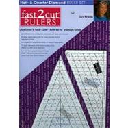 Fast2cut Half & Quarter-diamond Ruler Set: Companion to Fussy Cutter Ruler Set 45 Degree Diamond Guide