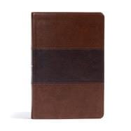 CSB Giant Print Reference Bible, Saddle Brown LeatherTouch, Indexed
