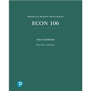 ECON 106: Statistics for Business and Economics for Penn State University