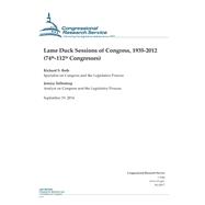 Lame Duck Sessions of Congress, 1935-2012