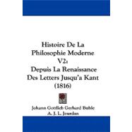 Histoire de la Philosophie Moderne V2 : Depuis la Renaissance des Letters Jusqu'a Kant (1816)