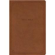 NASB Large Print Thinline Bible, Value Edition, Brown LeatherTouch