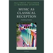 Music as Classical Reception Amplifying Antiquity book cover, ISBN 9780198957997