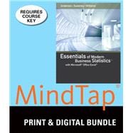 MindTap Business Statistics for Anderson/Sweeney/Williams' Essentials of Modern Business Statistics with Microsoft Excel, 6th Edition, [Instant Access], 1 term (6 months)