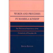 Words and Processes in Mambila Kinship The Theoretical Importance of the Complexity of Everyday Life