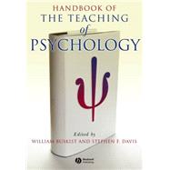 Handbook of the Teaching of Psychology,9781405138017