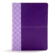 CSB Study Bible, Purple LeatherTouch, Indexed Faithful and True