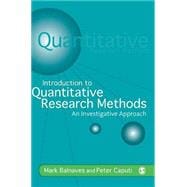 Introduction to Quantitative Research Methods : An Investigative Approach