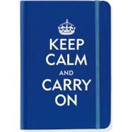 Keep Calm and Carry on Blue Journal