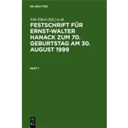 Festschrift Fur Ernst-Walter Hanack