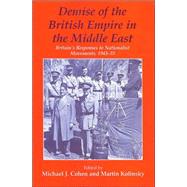 Demise of the British Empire in the Middle East: Britain's Responses to Nationalist Movements, 1943-55