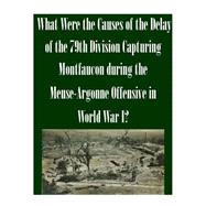 What Were the Causes of the Delay of the 79th Division Capturing Montfaucon During the Meuse-argonne Offensive in World War I?