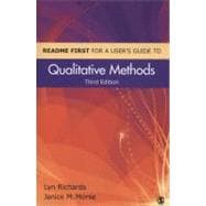 Readme First for a User's Guide to Qualitative Methods