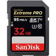 SanDisk 32GB Extreme PRO SDHC UHS-I Memory Card (SAEPSD32GV3G) (No Returns Allowed)