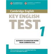 Cambridge Key English Test 1 Student's Book: Examination Papers from the University of Cambridge ESOL Examinations