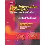 Skills Intervention for Pre-Algebra: Diagnosis and Remediation, Student Workbook