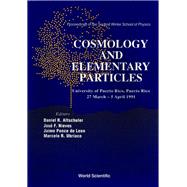 Cosmology and Elementary Particles