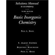 Basic Inorganic Chemistry, Solutions Manual, 3rd Edition