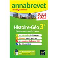 Annales du brevet Annabrevet 2022 Histoire-géographie EMC 3e