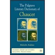 The Palgrave Literary Dictionary of Chaucer,9780333998090